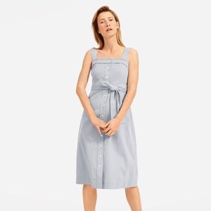 Everlane cotton apron stripe dress